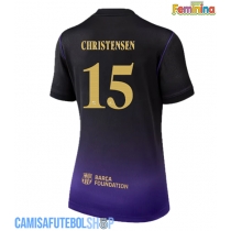 Camisa de time de futebol Barcelona Andreas Christensen #15 Replicas 2º Equipamento Feminina 2026-27 Manga Curta